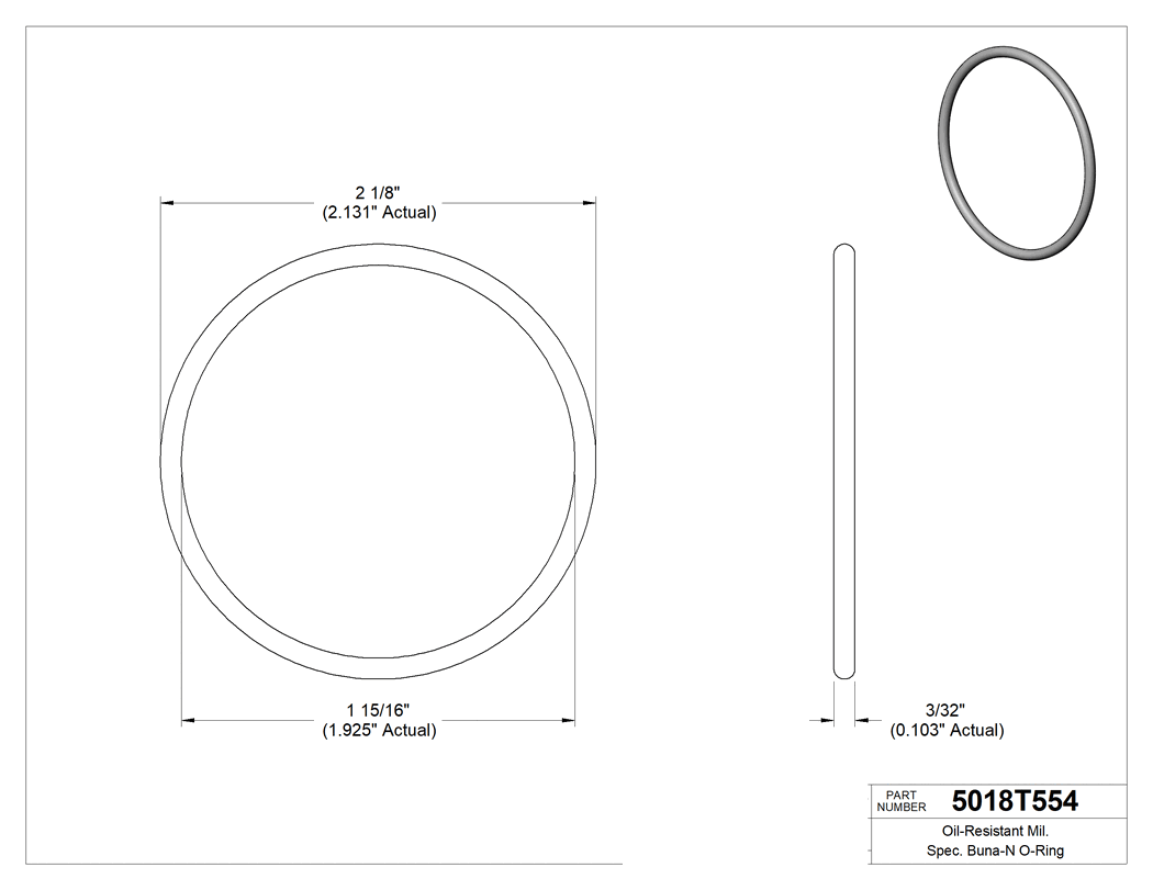 Technical drawing - 5018T554